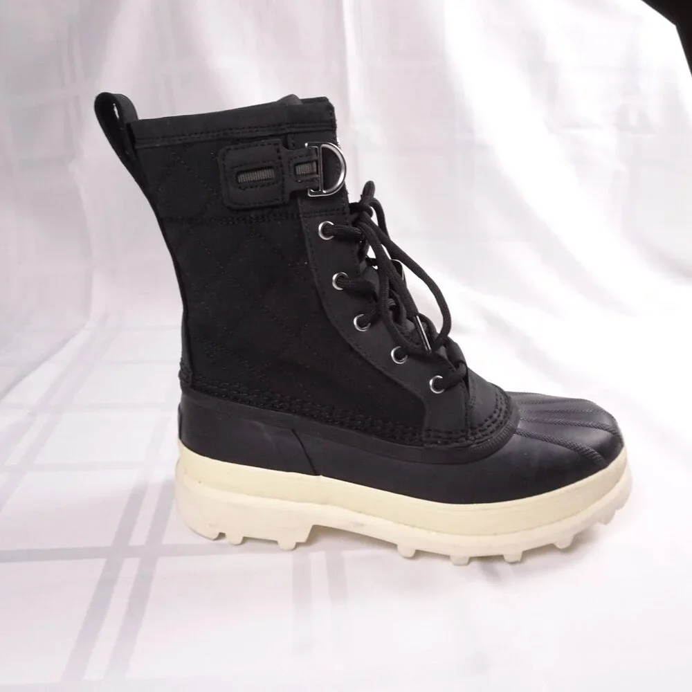 Sorel‎ Caribou Royal Insulated/ Waterproof Boots Black/Chalk Women's Size 8.5